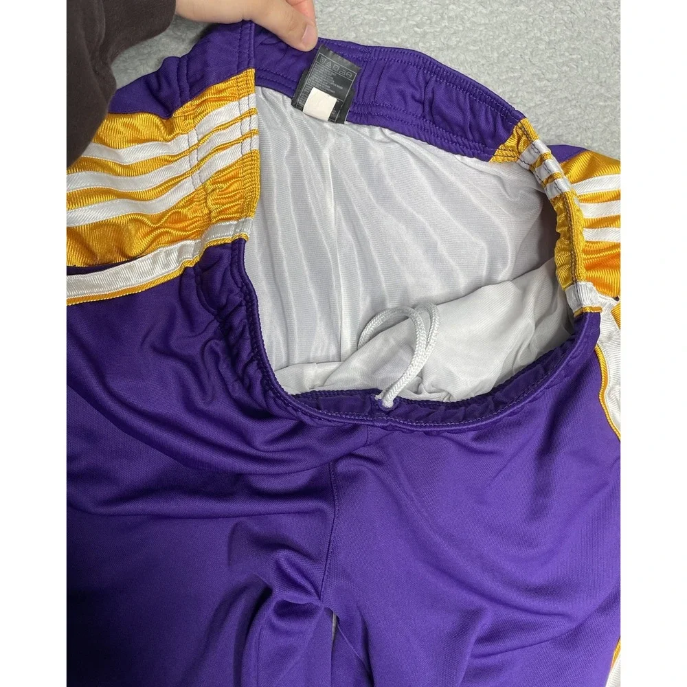 Vintage Adidas NBA LA Lakers Basketball Shorts Mens Large Purple‎ Gold White